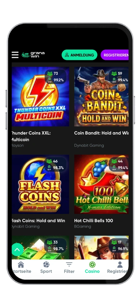 GranaWin Casino app